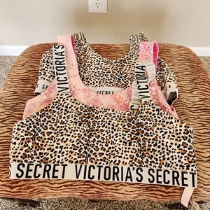 Set of three VS cotton lounge bras